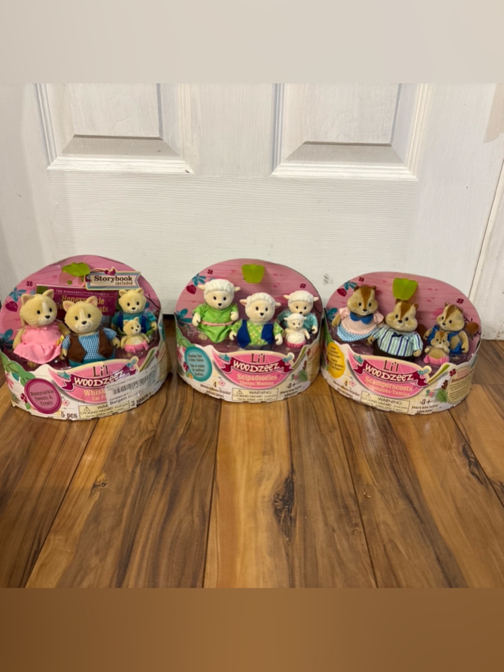 3 New Lil Woodzeez Family Sets Cat Sheep Chipmunks
